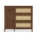 Tủ Giày Cánh Mở Kết Hợp Cánh Xoay Hiện Đại 1.35M | TG25