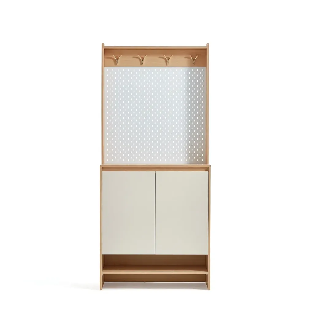 Tủ Giày Cánh Mở Hiện Đại | TG10 – Giải Pháp Tổ Chức Tiền Sảnh Đa Năng, Sang Trọng (Vàng Gỗ)