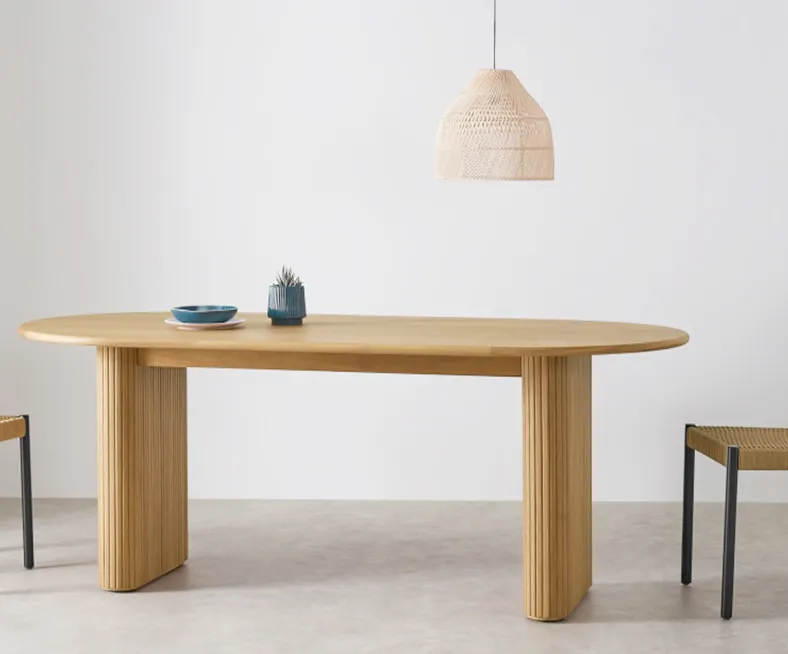 Bàn Gỗ Tự Nhiên Nordic Chân Chữ A Đa Năng | BA005