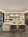Hệ Tủ Rượu Cánh Kính Kết Hợp Tủ Trang Trí | HTB006