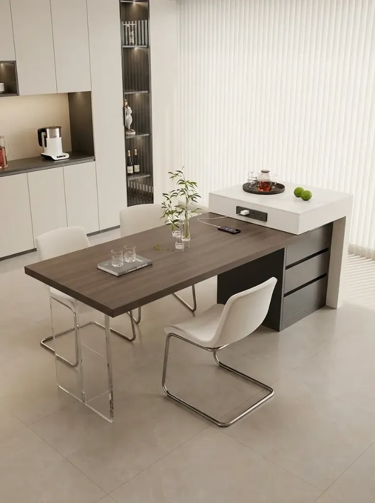 Đảo Bếp Kết Hợp Bàn Ăn Thông Minh | HTB007