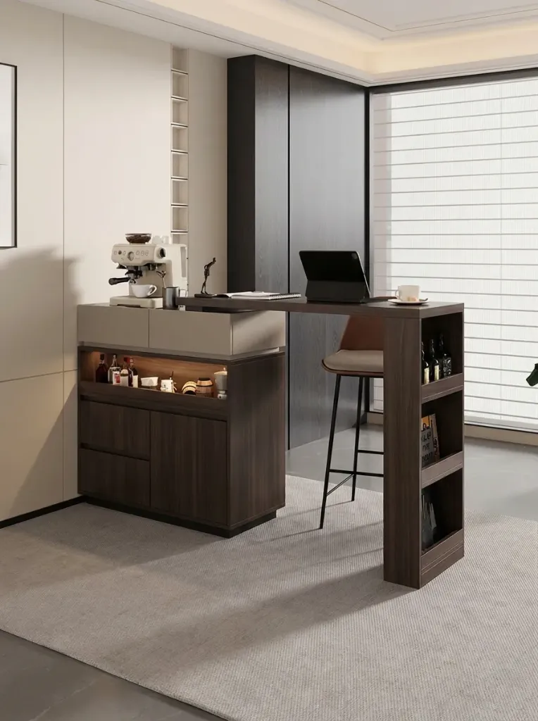 Hệ Đảo Bếp Kết Hợp Bàn Ăn Thông Minh | HTB009